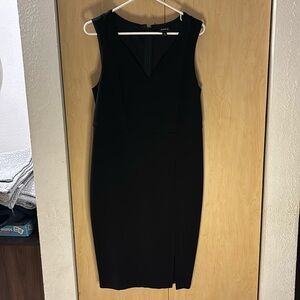 Torrid black dress size 10. Left side leg slit.